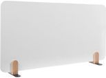 egamaster Whiteboard-Tischtrennwand Elements, Stahl emailliert, inkl. 2 Fußhalterungen, B 1200 x H 600 x T 11 mm