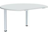 Anbautisch ALICANTE, 2 Stützfüße, B 1200 x T 1047 mm, mit 2 Stützfüßen, höhenverstellbar,