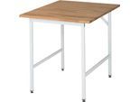 RAU Arbeitstisch, Buche-Platte, 750 x 800 x 800-850 mm