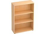 Regal für Anbauwand TARA, 3 Ordnerhöhen, stapelbar, B 800 x T 330 x H 1144 mm, Ahorn-Dekor