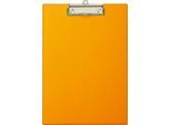 MAUL Klemmbrett mit Folienüberzug, DIN A4, mit Aufhängeöse, 319 x 229 x 13 mm, orange