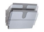 Durable Prospektspender Flexiplus, 2 Spender, A4, quer, transparent