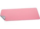 Schreibtischunterlage Sigel, beidseitig nutzbar, einrollbar, für alle Maustypen, B 800 x T 2 x H 300 mm, Kunstleder, rosa-silber