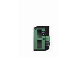 Chemikalienschrank asecos CS-CLASSIC-G, Flügeltür mit Glasausschnitt, Anschlag links, Front Resedagrün, B 545 x T 520 x H 1105 mm
