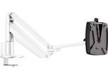 Monitorarm Novus CLU III C, für 1 Monitor bis 7 kg, mit Tischbefestigung, neig/schwenk/höhenverstellbar, weiß