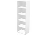 Schäfer Shop Genius Regal TETRIS WALL, 5 Ordnerhöhen, B 600 x T 420 x H 1880 mm, weiß