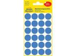 Avery Markierungspunkte 3595, wiederablösbar, 96 Stück, Ø 18 mm, blau