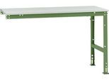 Manuflex Ansatztisch UNIVERSAL Standard, 1500 x 800 mm, Kunststoff lichtgrau, resedagrün