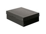 Archivbox Falken PURE Box Black A4, für bis zu 1250 Blatt, mit Beschriftungsfeld, L 320 x B 240 x Füllhöhe 100 mm, Blauer Engel, FSC®-Pappe, schwarz