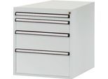 Manuflex Schubladen-Unterbauten, für Werkbank Profi Tiefe 700 mm, lichtgrau