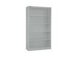 Schäfer Shop Select Stahlregal MS iCONOMY, 5 Ordnerhöhen, B 950 x T 400 x H 1935 mm, weißaluminium RAL 9006