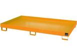 Regalwanne Typ RW/RW 2200-1, ohne Gitterrost, orange RAL2000