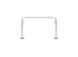 Anlehnbügel WSM, 2-seitig, B 1250 x T 48 x H 800 mm, Stahl verzinkt, zum Aufdübeln