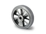 CASCOO Einbaurad BAF2, mit Rad-ø 200 mm x B 50 mm, Aluminium-Felge, Elastik-Lauffläche, grau, Doppelkugellager, bis 500 kg
