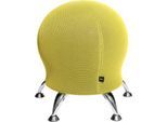 Hocker Sitness 5, mit integriertem Gymnastikball, belastbar bis 110 kg, gelb