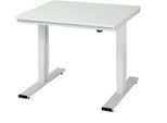 Arbeitstisch Serie adlatus 300, Melamin-Platte, B 1000 x T 1000 x H 720 - 1120 mm
