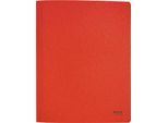 Leitz® Schnellhefter Recycle, Format A4, bis zu 250 Blatt, Heftmechanik, Blauer Engel, Recyclingkarton, rot