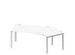 Schäfer Shop Genius Winkelschreibtisch MODENA FLEX 135°, Ansatz rechts, B 2165 mm, weiß