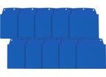 Orgatex Sichttaschen, A6 quer, blau, 10 St.