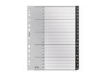 Leitz® Registermappe Recycle, A4, beschreibbar, Universalllochung, Kunststoff, schwarz, Taben A-Z