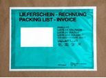 Papier-Dokumententasche/Lieferscheintasche SecurePack, C5, Fenster links, mit Aufdruck, selbstklebend, 100 % recycelbares Pergaminpapier, grün, 250 Stück