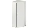 Schäfer Shop Genius Eckschrank TETRIS WOOD, 5 OH, B 800 x H 1910 mm, Höhe inkl. Gleiter, lichtgrau
