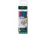 Marker Faber-Castell Multimark, 4er-Set, M, permanent