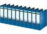LEITZ® Ordner 1007/1008, DIN A4, Rückenbreite 80 mm, 10 Stück, blau