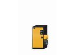 Chemikalienschrank asecos CS-CLASSIC, Flügeltür, Anschlag links, Front Sicherheitsgelb, B 545 x T 520 x H 1105 mm