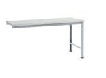 Manuflex Ansatztisch UNIVERSAL Spezial, Tischplatte Kunststoff, 1750x1000, alusilber