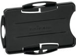 Durable Ausweishalter Eco, für 2 Karte, 10 Stück, Hoch - oder Querformat, B 54 x H 87 mm, recycelter Kunststoff, schwarz