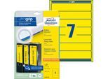AVERY® Zweckform Ordner-Etiketten, ultragrip, schmal, gelb, 140 Stück