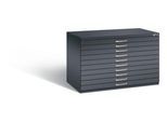 Planschrank aus Stahl, für Formate bis DIN A1, 10 Schubladen