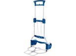Sackkarre RuXXac-cart Business XL, bis 125 kg, elastisches Spannband, Bockrollen, Aluminium/Stahlrohr/Kunststoff, blau-rot-silber