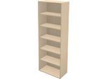 Schäfer Shop Genius Regal TETRIS WALL, 6 Ordnerhöhen, B 800 x T 420 x H 2250 mm, Ahorn-Dekor
