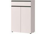 Aktenschrank Aalborg, 1 Schublade, 2 Türen, 2 Fachböden, Möbelgleiter, melaminharzbeschichtet, B 810 x T 400 x H 1200 mm, graphit