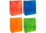 TSI Geschenktasche Laura, XXL groß, 26 x 13,5 x 32 cm, reißfest, 12er-Set farbsortiert