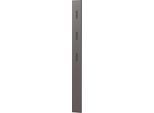 Garderobenpaneel, MDF melaminharzbeschichtet, 3 ausklappbare Haken, ca. B 150 x T 30 x H 1700 mm, graphit