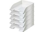 LEITZ® Ablagekorb Wow 5226, DIN A4, 5 Stück, perlweiß