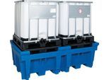 IBC- und KTC-Station für 2 Container, mit integrierter PE-Stellfläche