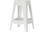 meet by Paperflow Barhocker BELLINI, Sitzhöhe 68,5 mm, 4-Fußgestell, Polypropylen, weiß, 2 Stück