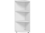 Eckabschlussregal PALENQUE, 3 OH, B 400 x T 400 x H 1104 mm, lichtgrau