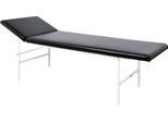 Massage- und Untersuchungsliege, nicht klappbar, 2000 x 700 x 650 mm, schwarz