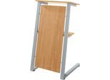 Schäfer Shop Select Stehpult, Stahlrohr/Spanplatte, B 590 x T 620 x H 1120/1060 mm, Buche