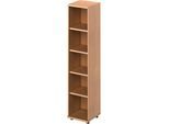 Schäfer Shop Genius Regal TETRIS WOOD, 5 OH, Höhe inkl. Gleiter, B 400 mm, Buche-Dekor
