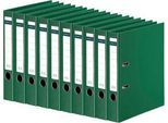 Ordner Schäfer Shop Select, DIN A4, Rückenbreite 50 mm, Griffloch, auswechselbares Rückenschild, Polypropylen, 10 Stück, grün