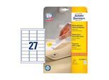 AVERY Zweckform Universal-Etiketten, 63,5 x 29,6 mm, wiederablösbar