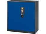 Chemikalienschrank Asecos CS-CLASSIC, Flügeltür, 2 Böden, 1055x520x1105 mm, enzianblau