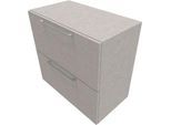 Hängeregisterschrank SOLUS PLAY, 2 Ordnerhöhen, B 800 x T 440 x H 748 mm, Ceramic grey