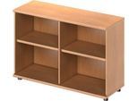 Schäfer Shop Genius Regal TETRIS WOOD, 2 OH, Höhe inkl. Gleiter, B 1200 mm, Buche-Dekor